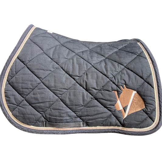 Tapis de selle RG — noir | Cheval