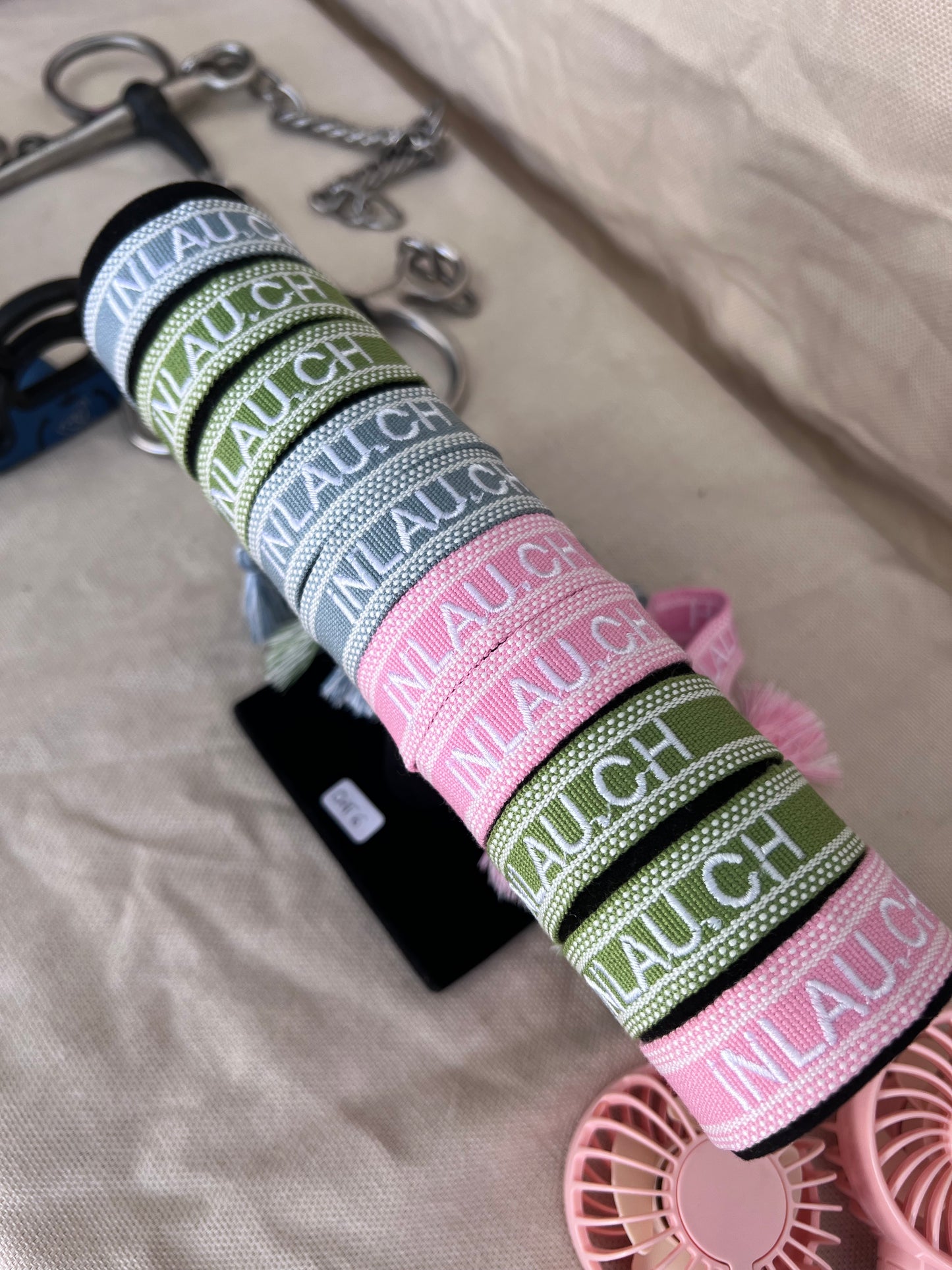 Bracelets INLAU — Rose, Vert, Bleu